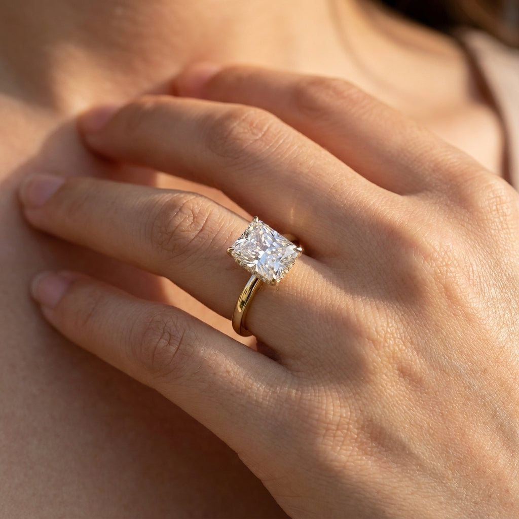 3ct S925 Radiant Cut Ring
