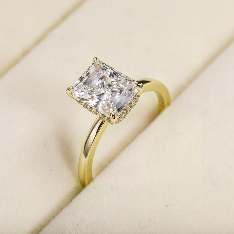 3ct S925 Radiant Cut Ring