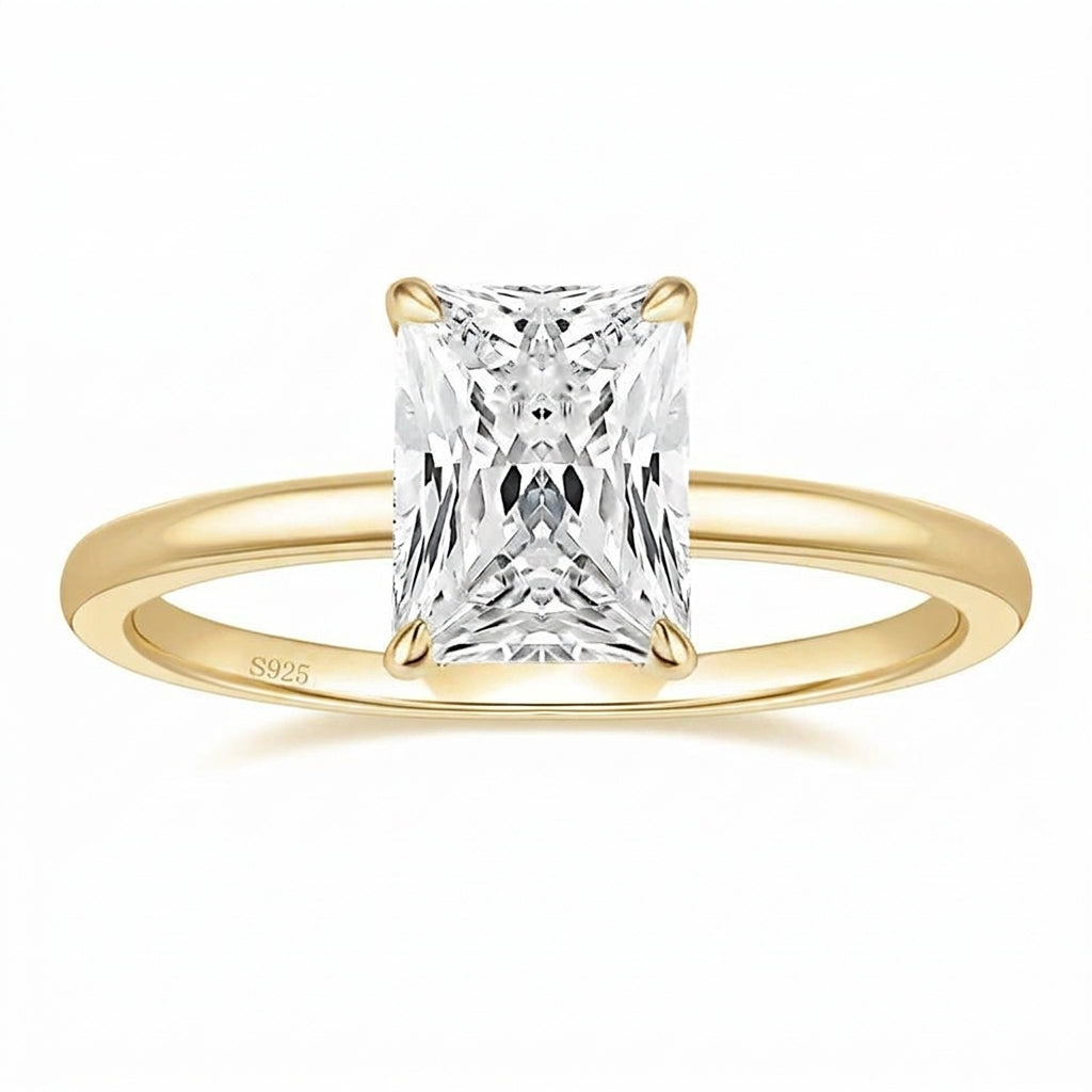 3ct S925 Radiant Cut Ring