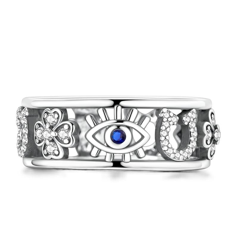 S925 Lucky Evil Eye Ring