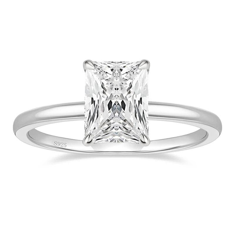 3ct S925 Radiant Cut Ring