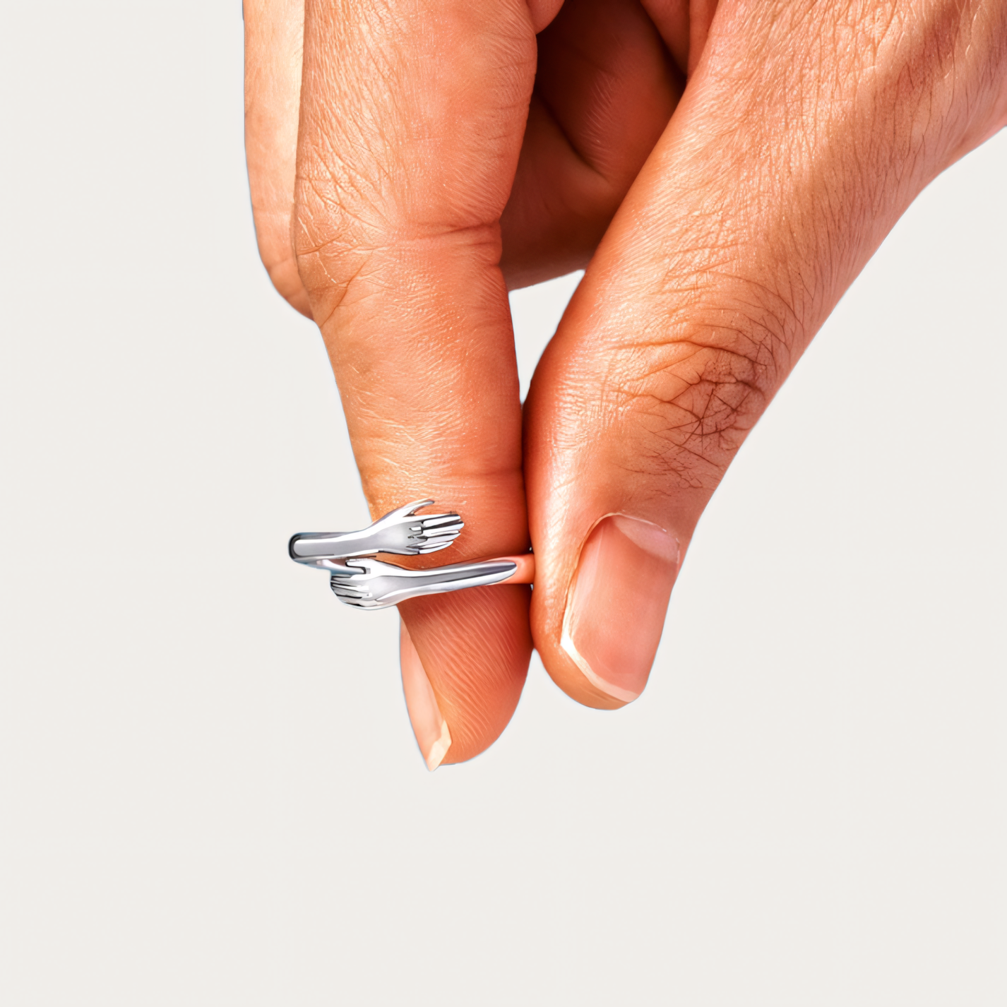 Love Warm Embrace Hug Ring