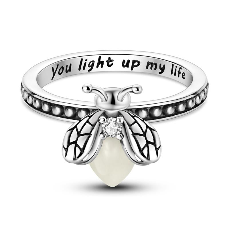 S925 Glowing Lume Firefly Ring