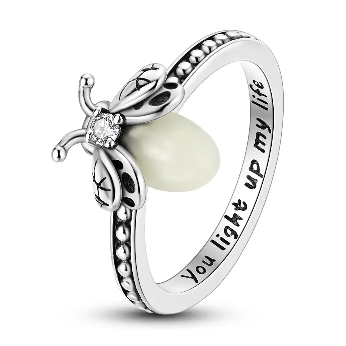 S925 Glowing Lume Firefly Ring