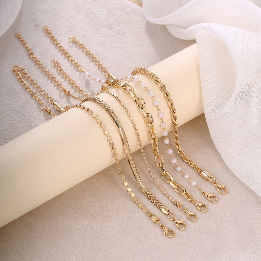 6pc Statement Bracelet Stack