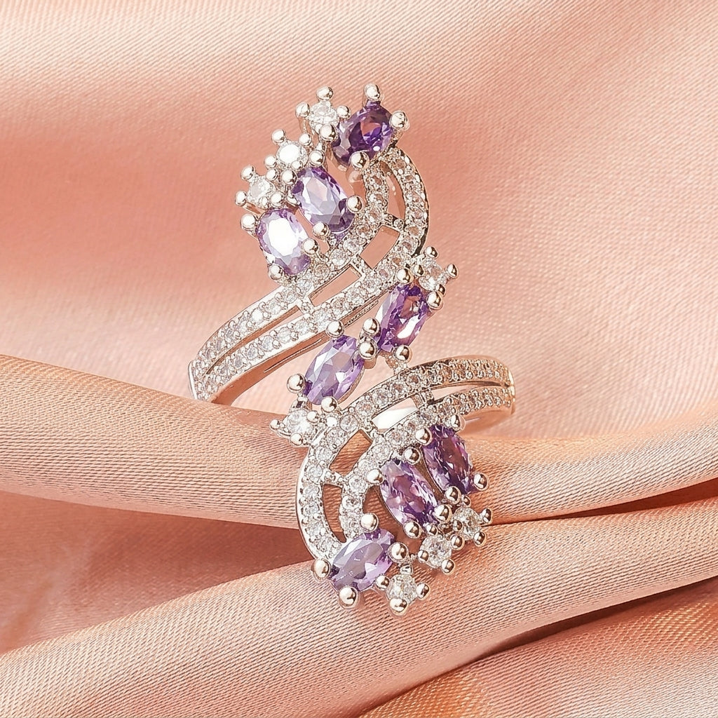Bold Amethyst Elegant Ring