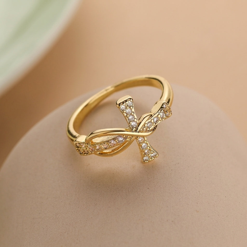 Infinite Cross Faith Ring