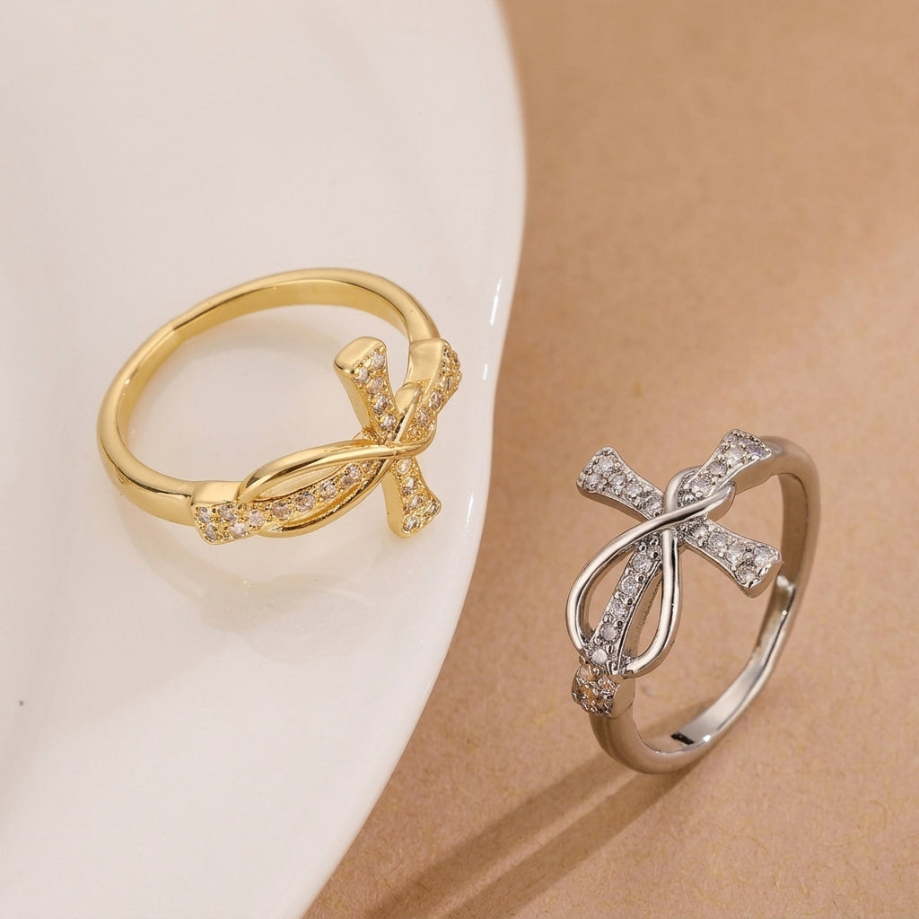 Infinite Cross Faith Ring