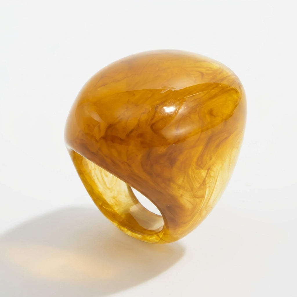 Chunky Oval Resin Ring