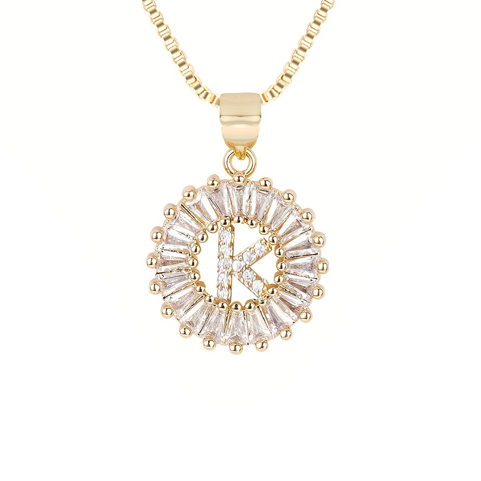 Circle Initial Necklace