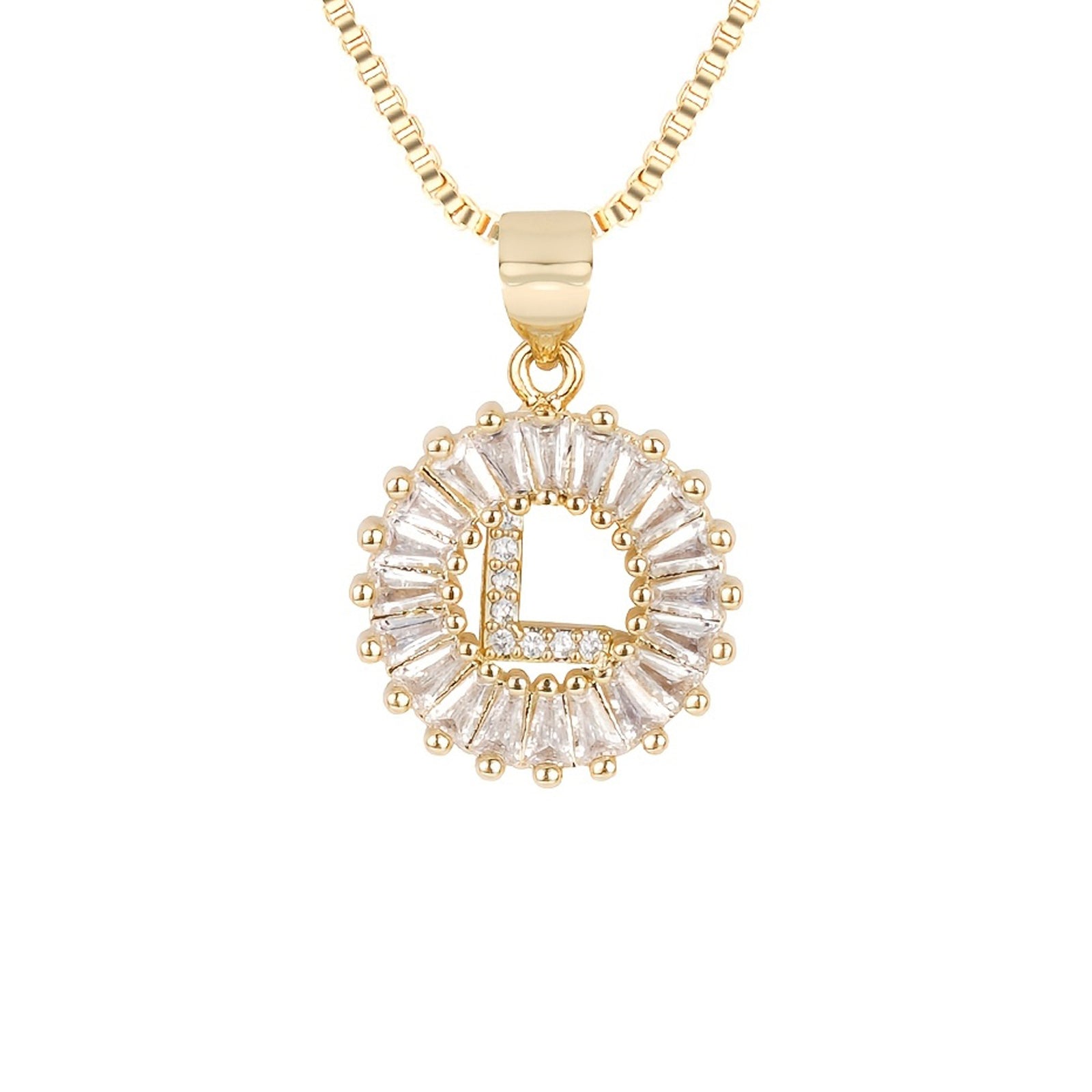 Circle Initial Necklace