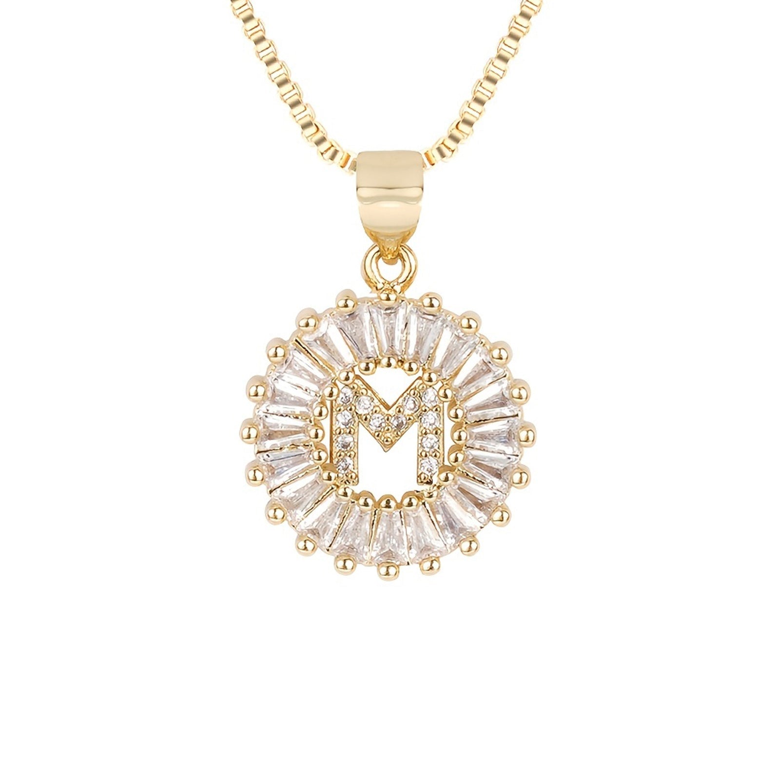 Circle Initial Necklace