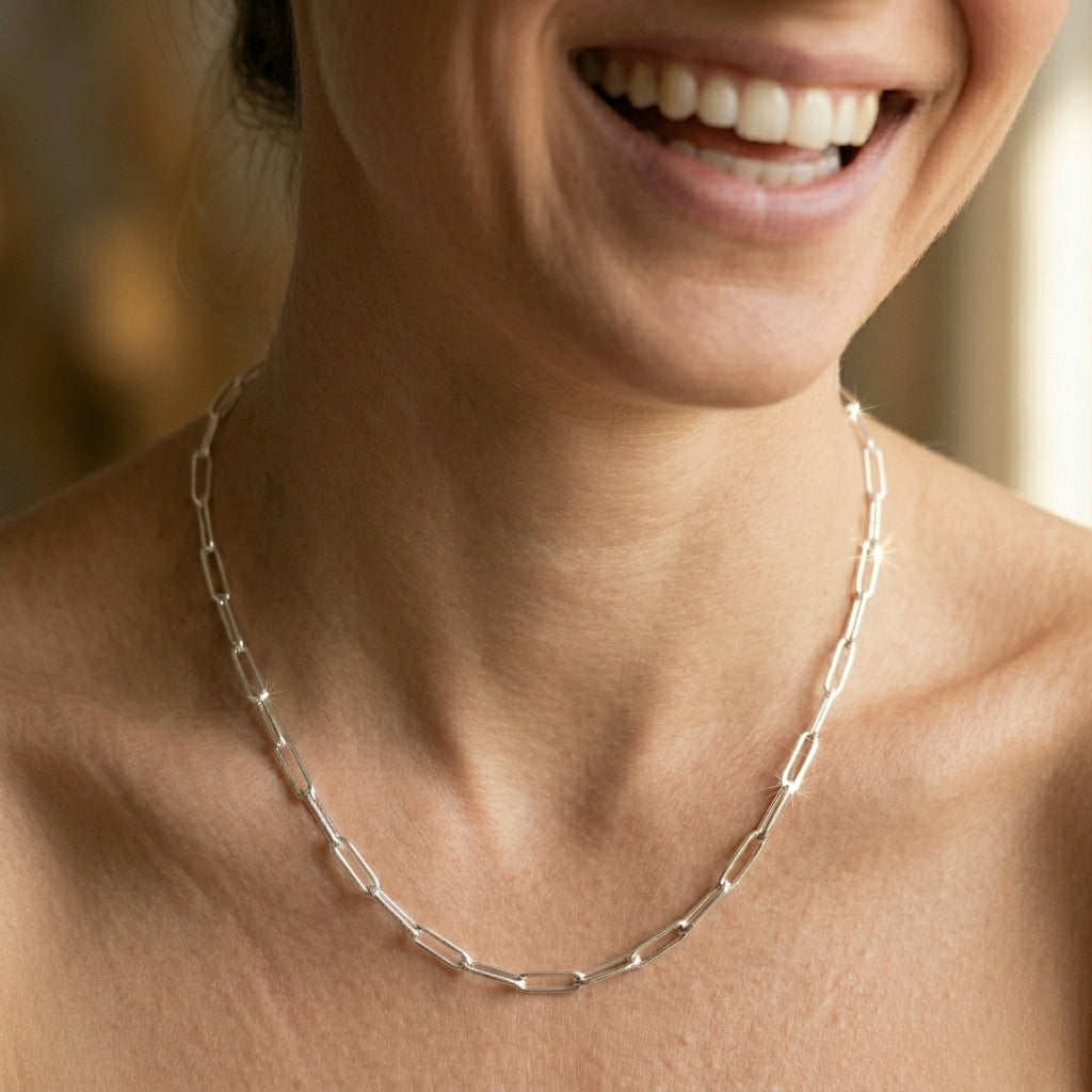 Veinci Classics Paperclip Necklace