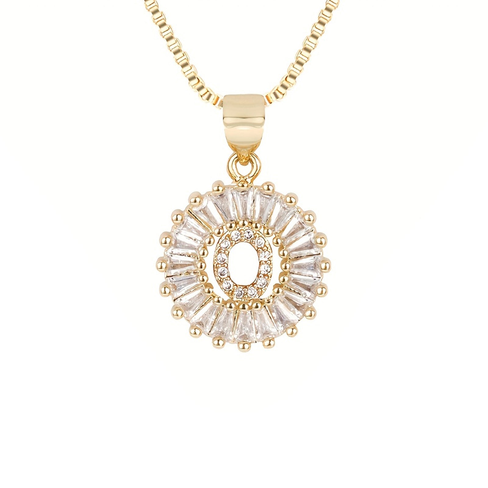 Circle Initial Necklace