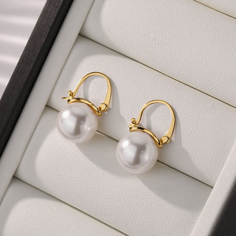 Elegant Pearl Drop Earrings