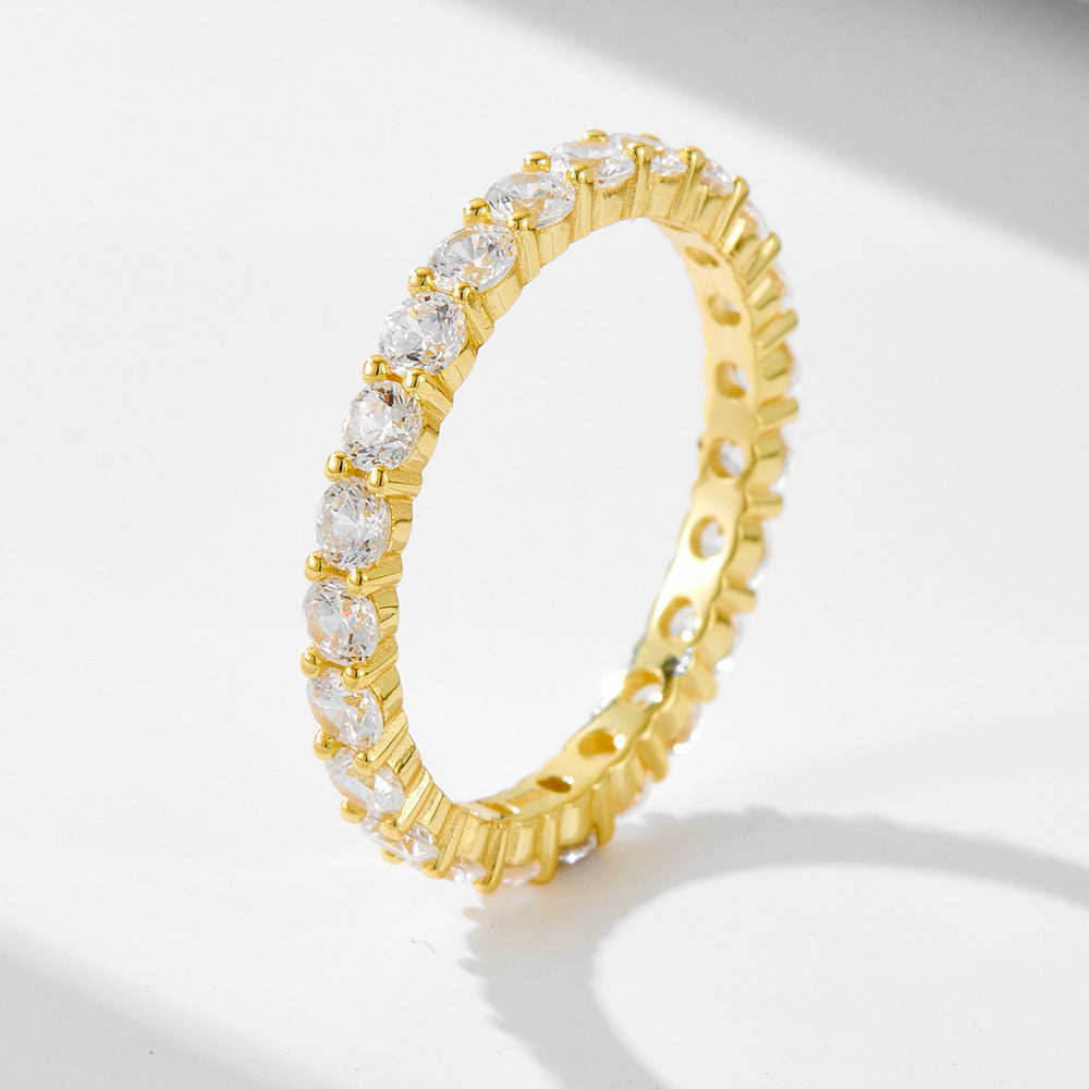 S925 2pc 4.5CT Solitare Oval Ring