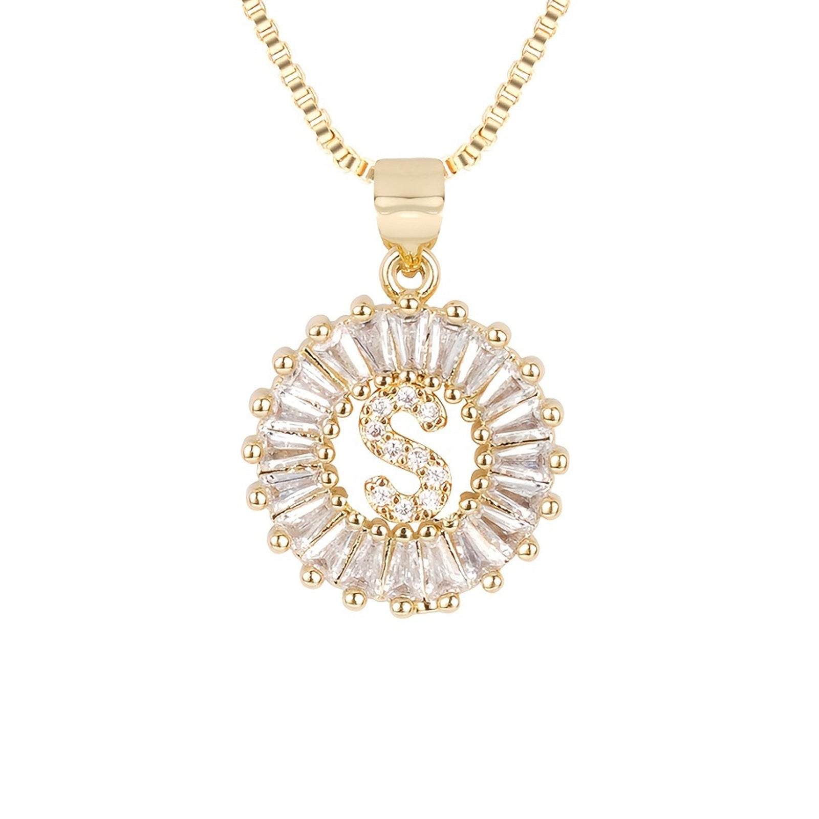 Circle Initial Necklace