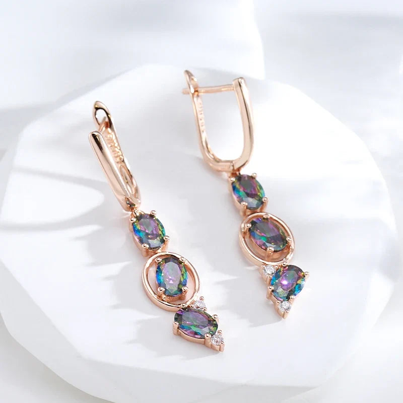 Sparkling Dangle Diamonds Earrings