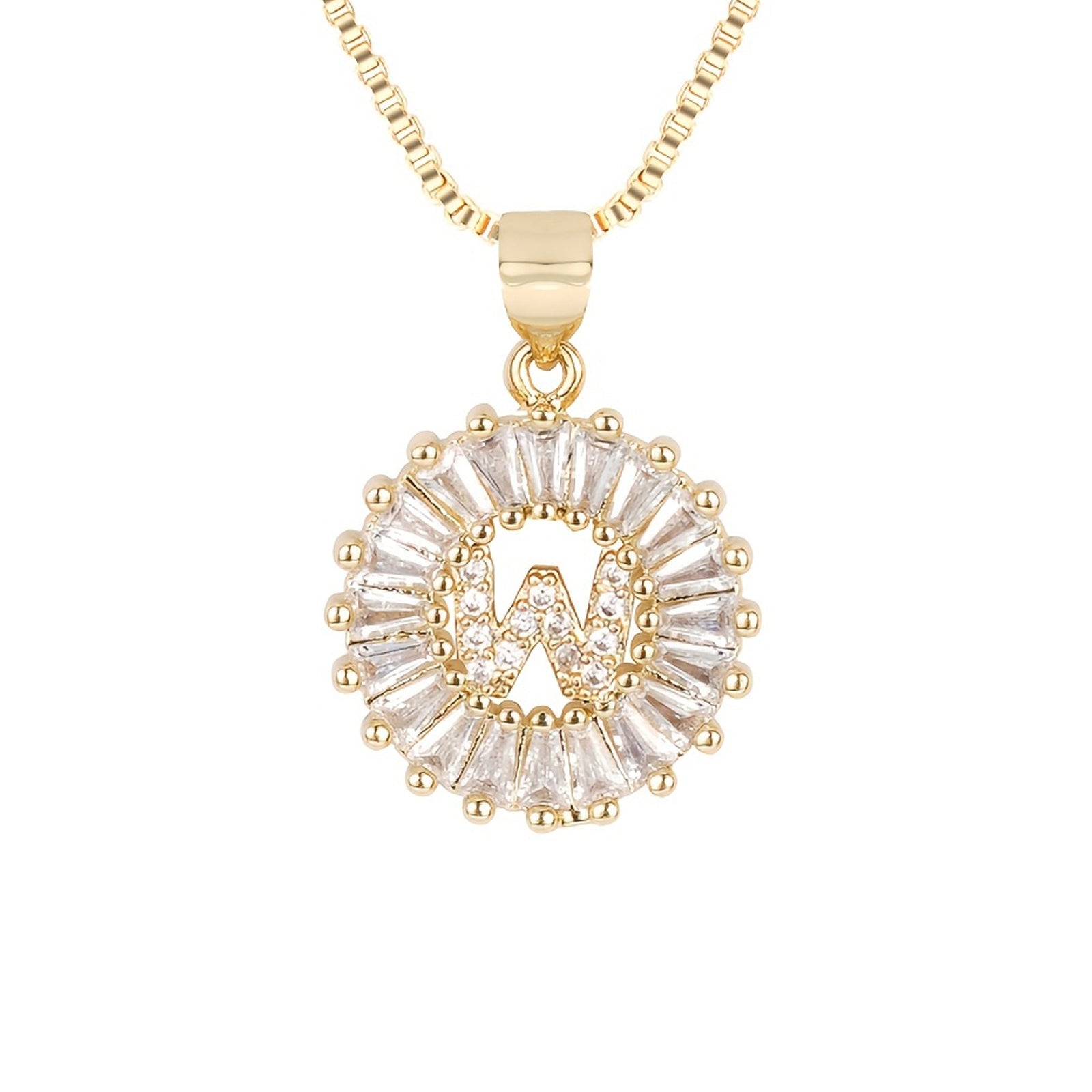 Circle Initial Necklace