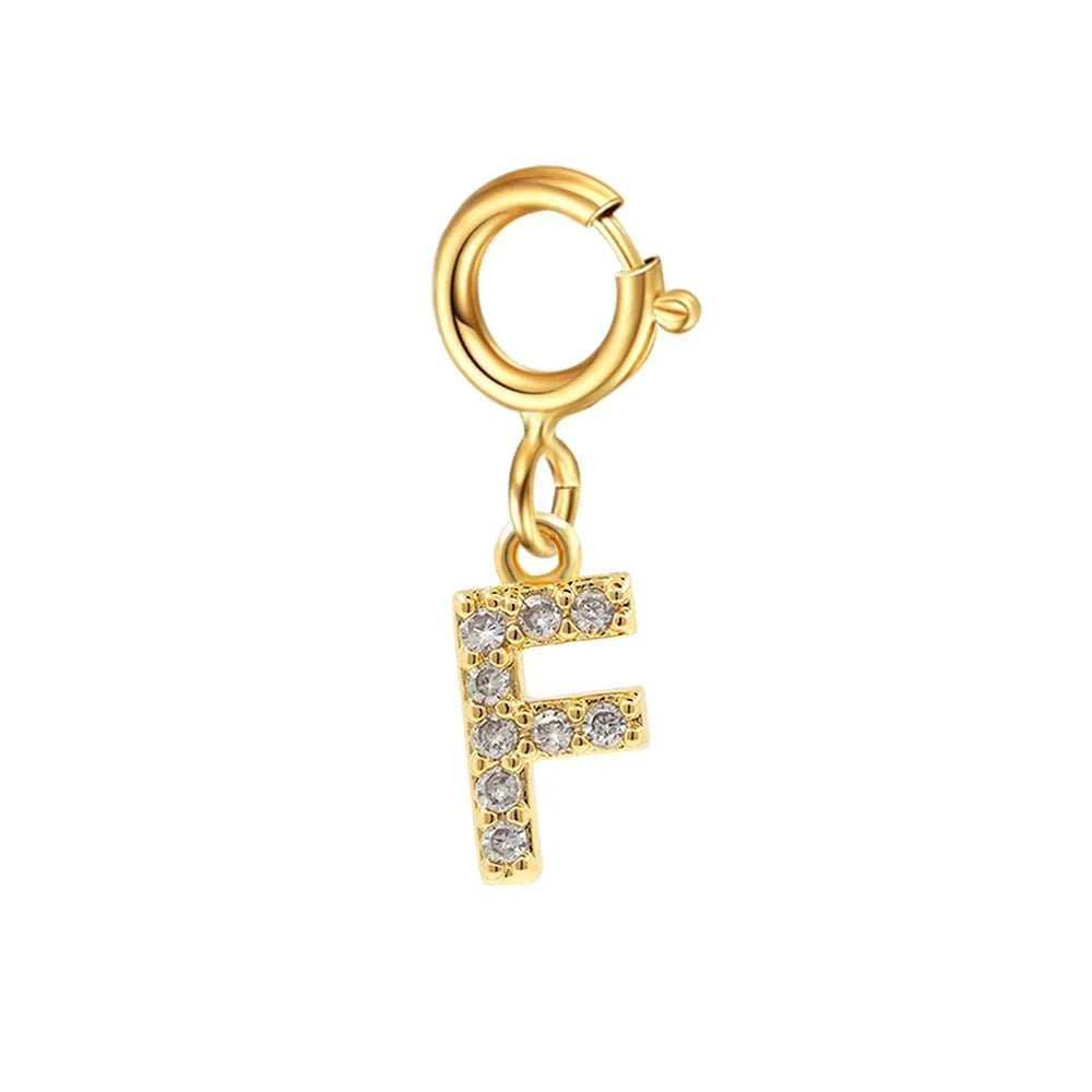 Dainty Cuban Figaro Chain Letter Initial Bracelet