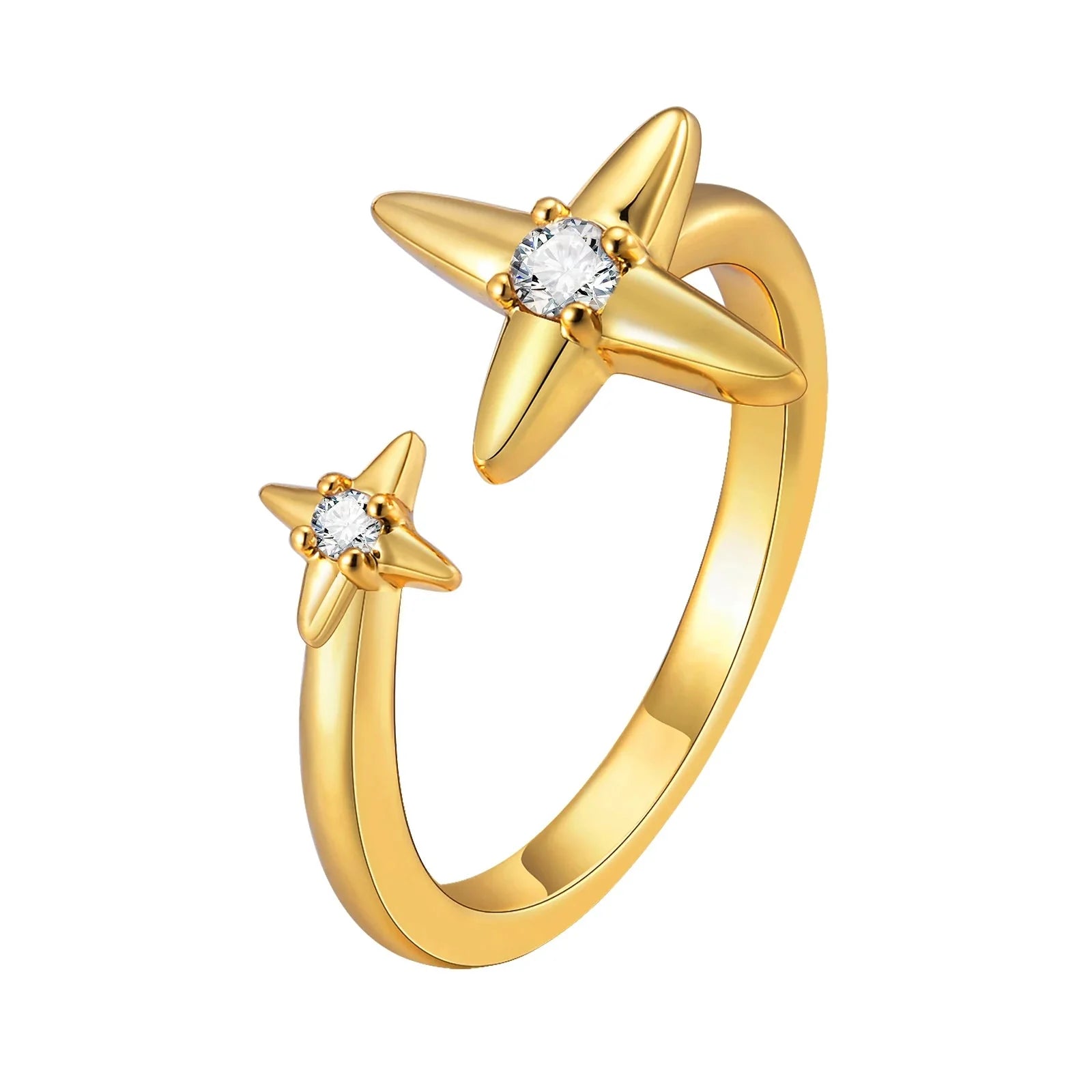 Dainty Diamond Adjustable Ring Stacks