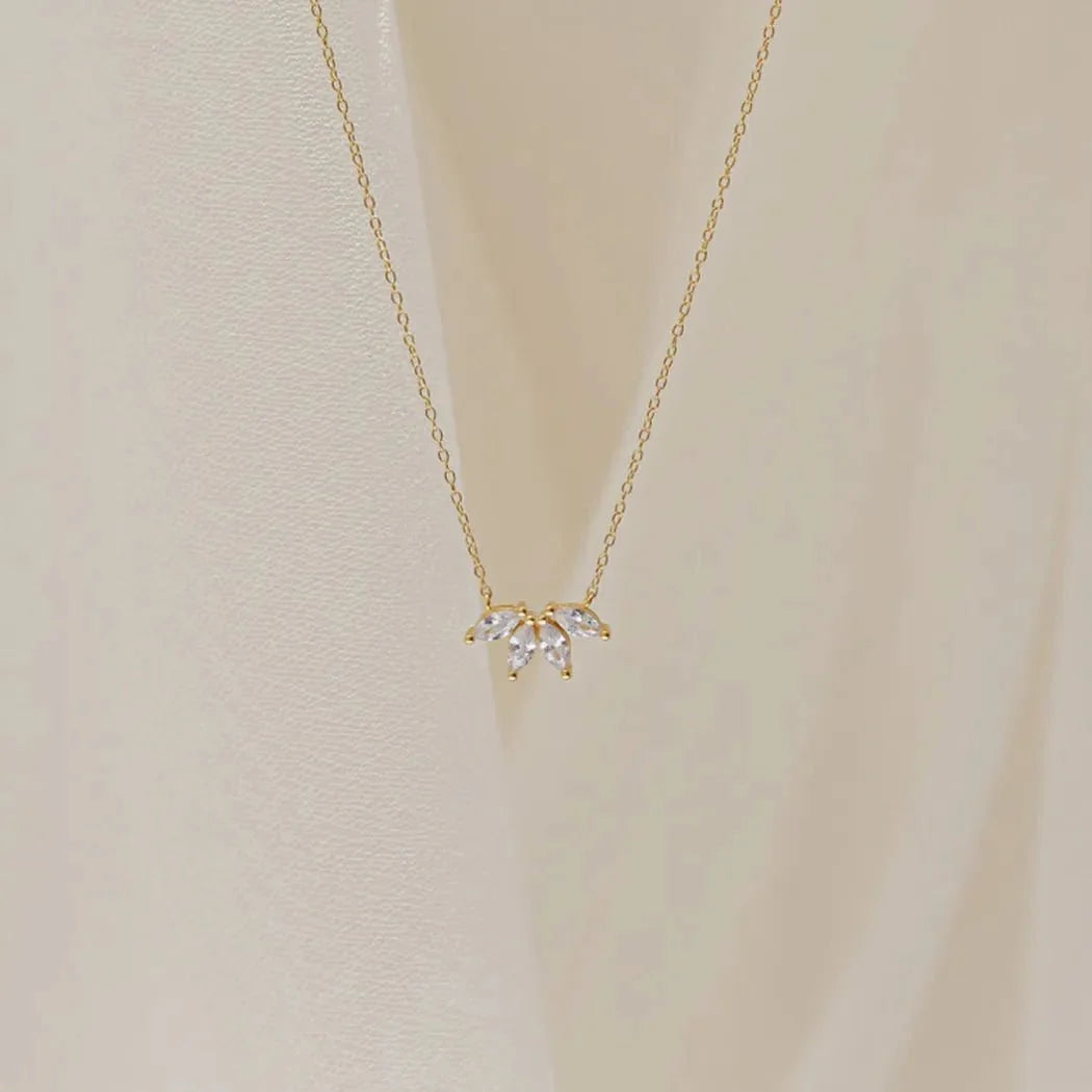 Dainty Lotus Floral Necklace