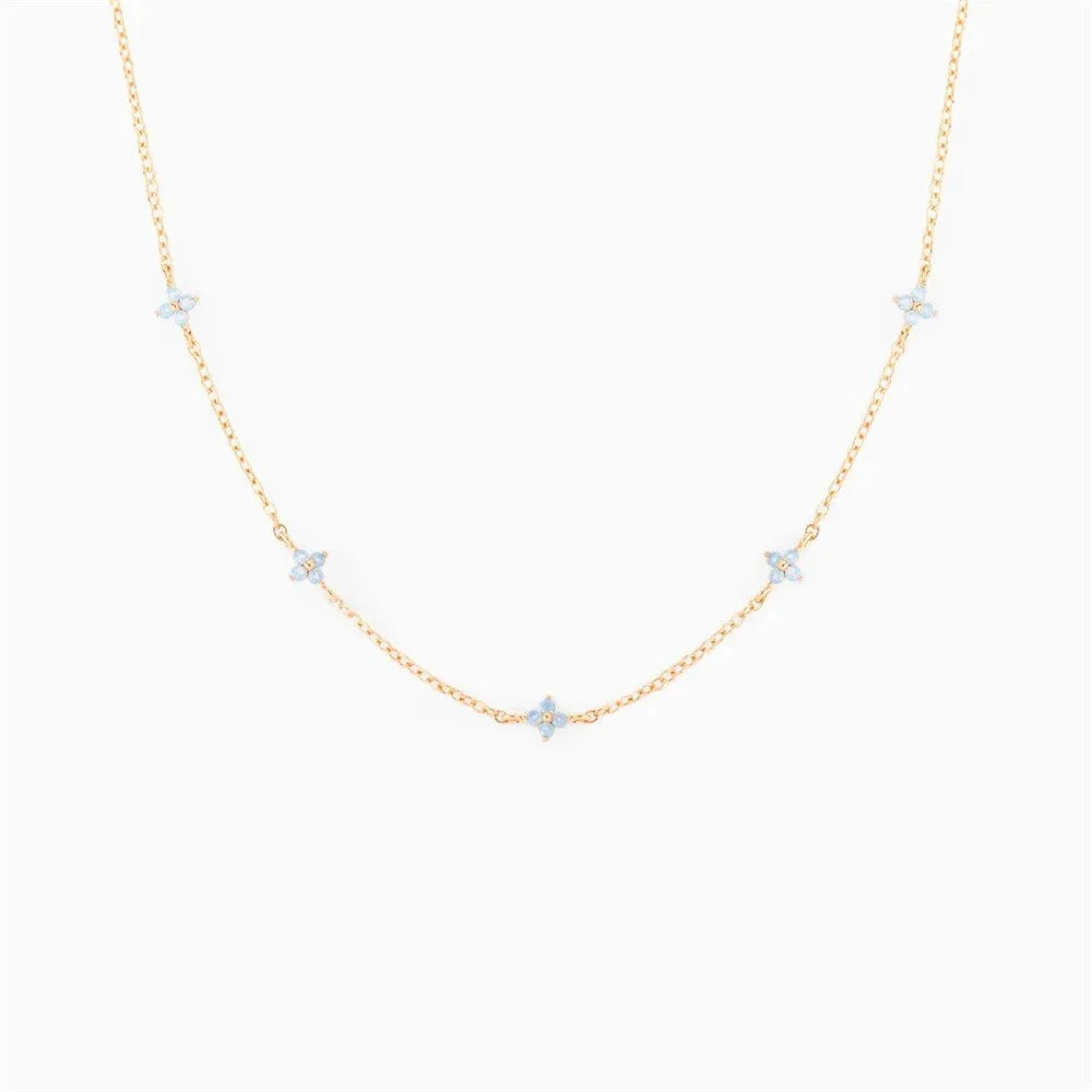 Dainty Tiny Flowers Necklace