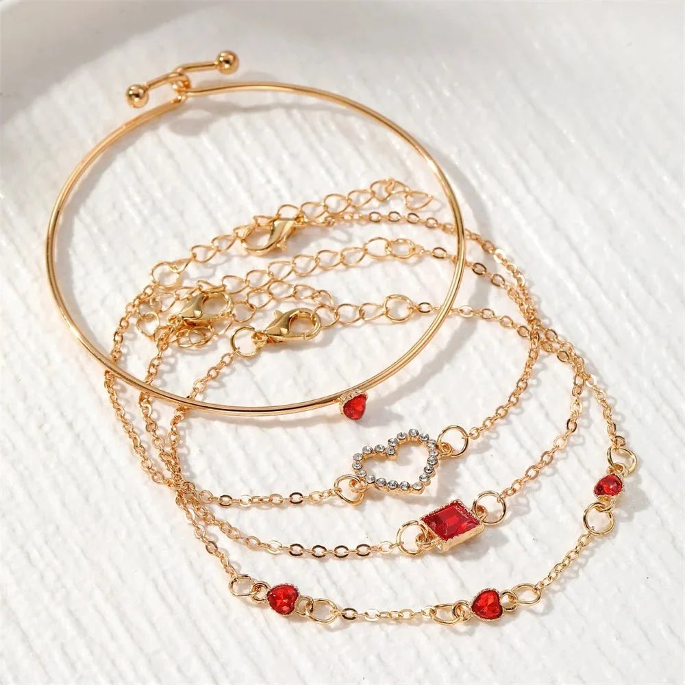 Diamond Statement Bracelet Stacks