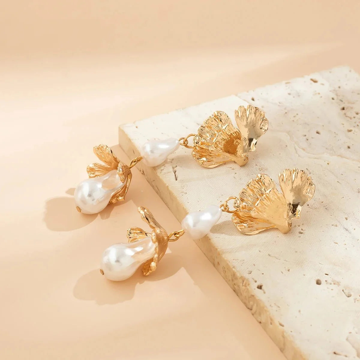 Floral Pearl Blooming Earrings
