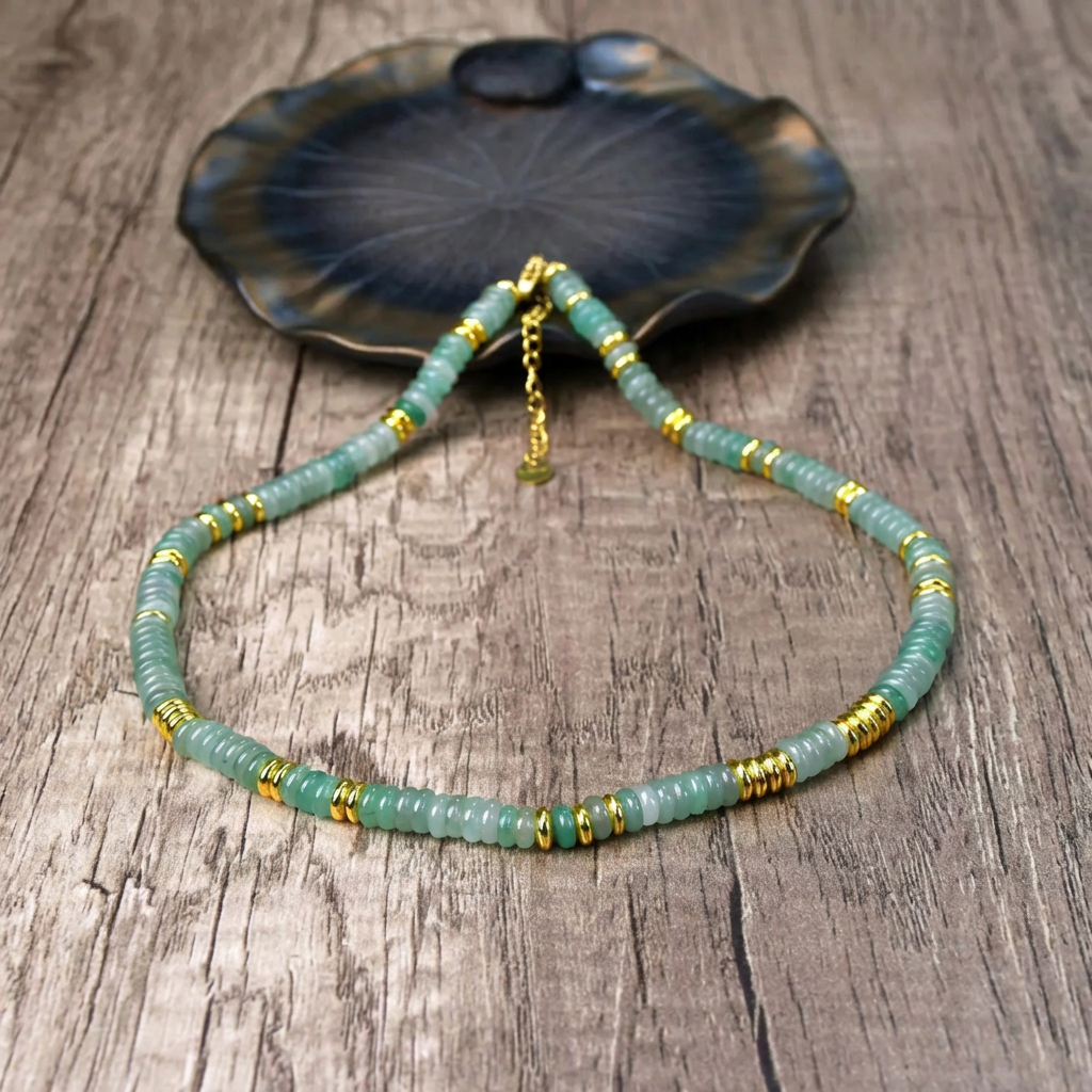 Gold Accented Boho Beaded Necklaces