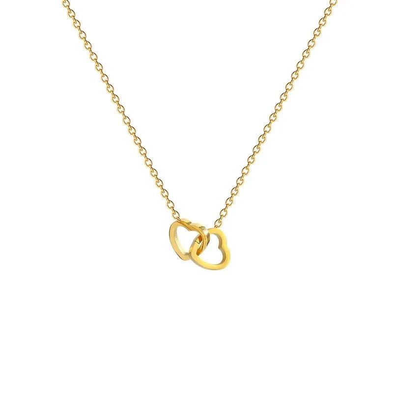Minimal Love Lock Heart Necklace
