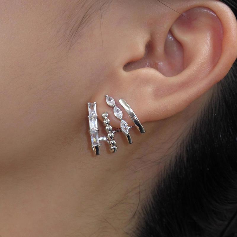 Diamond Accented Claw Stud Earrings