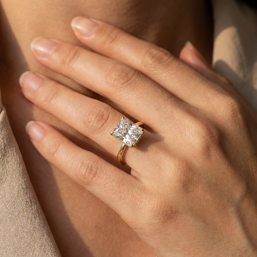 3ct S925 Radiant Cut Ring