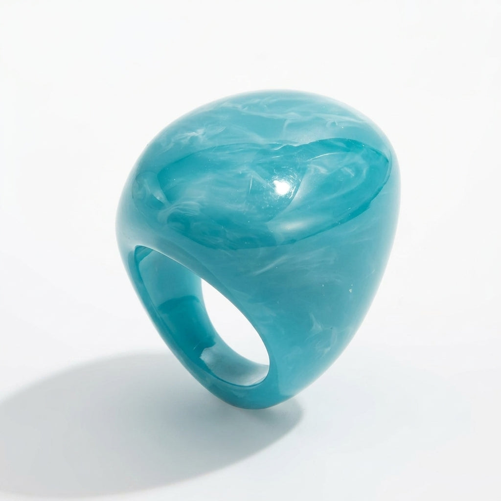 Chunky Oval Resin Ring