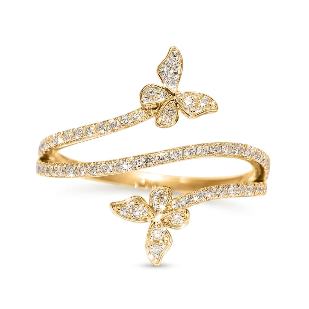Butterfly Wrap Around Ring