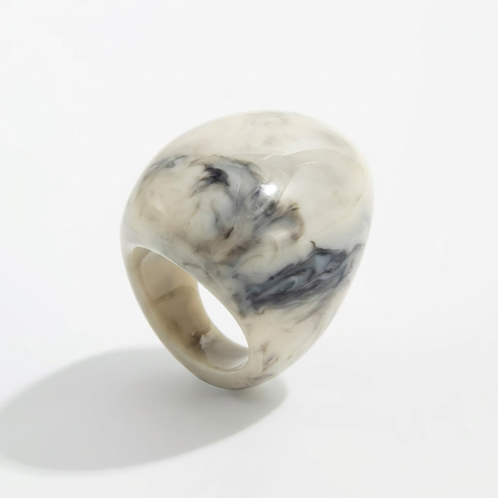 Chunky Oval Resin Ring
