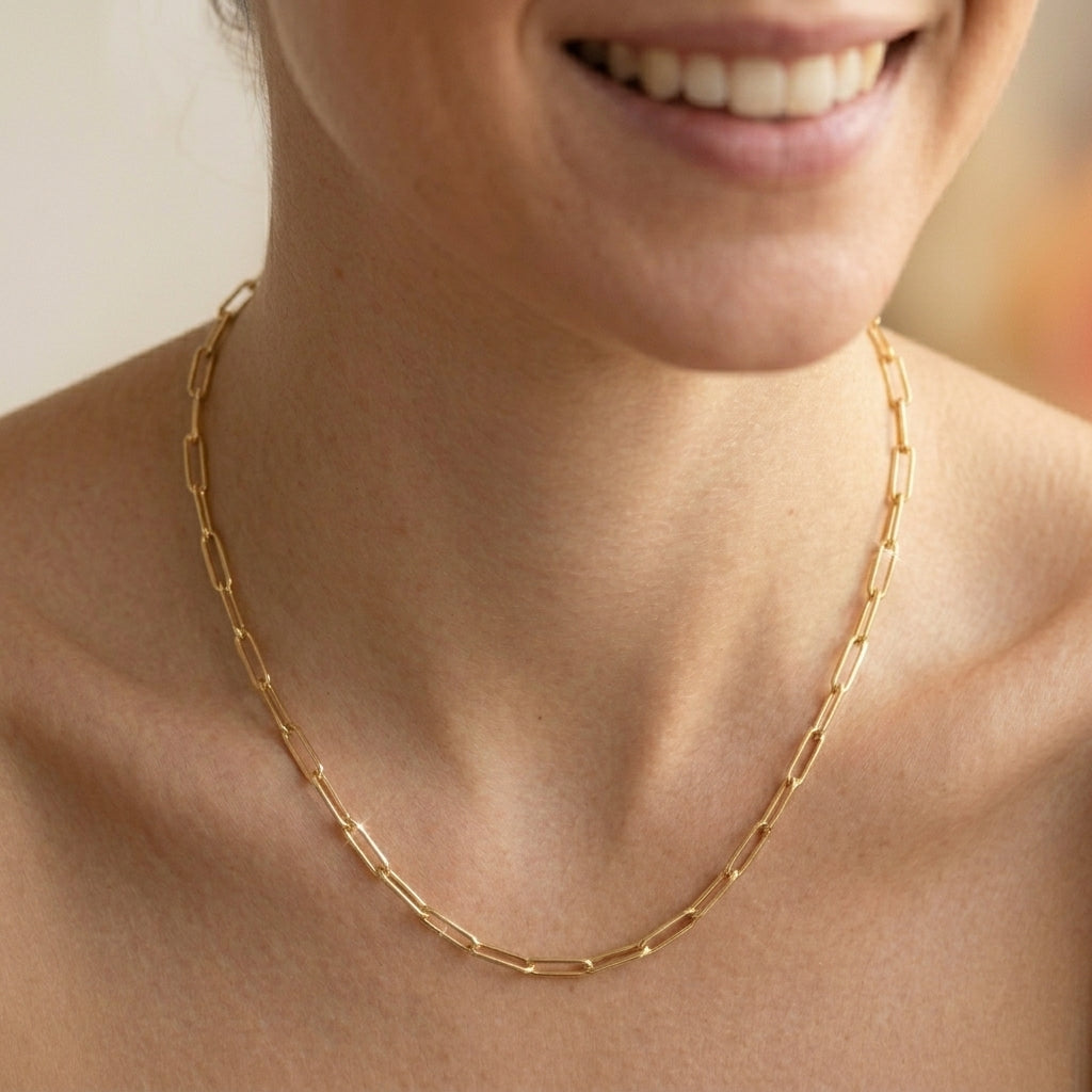 Veinci Classics Paperclip Necklace