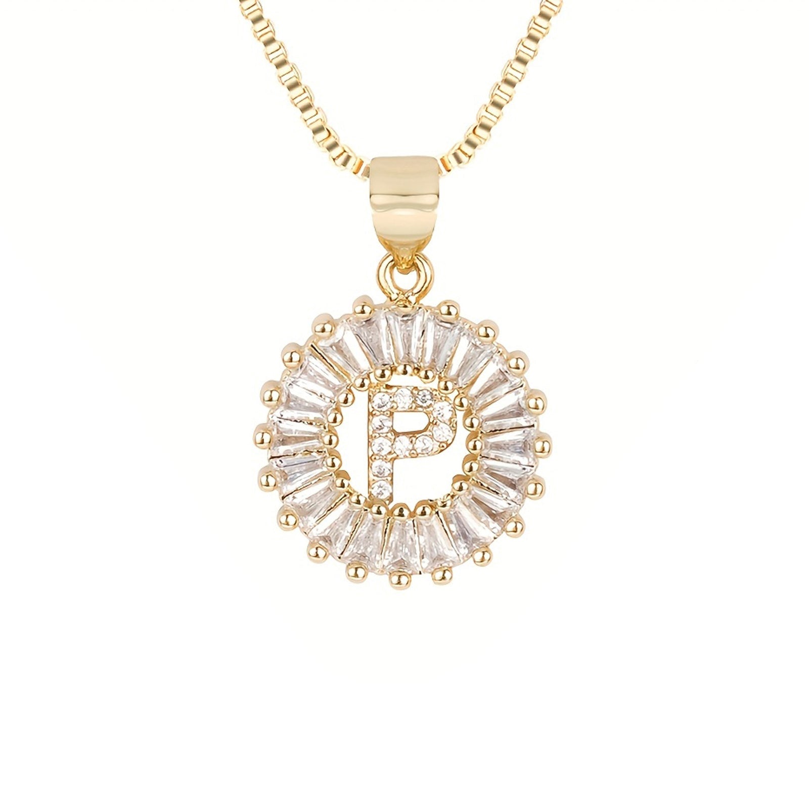 Circle Initial Necklace