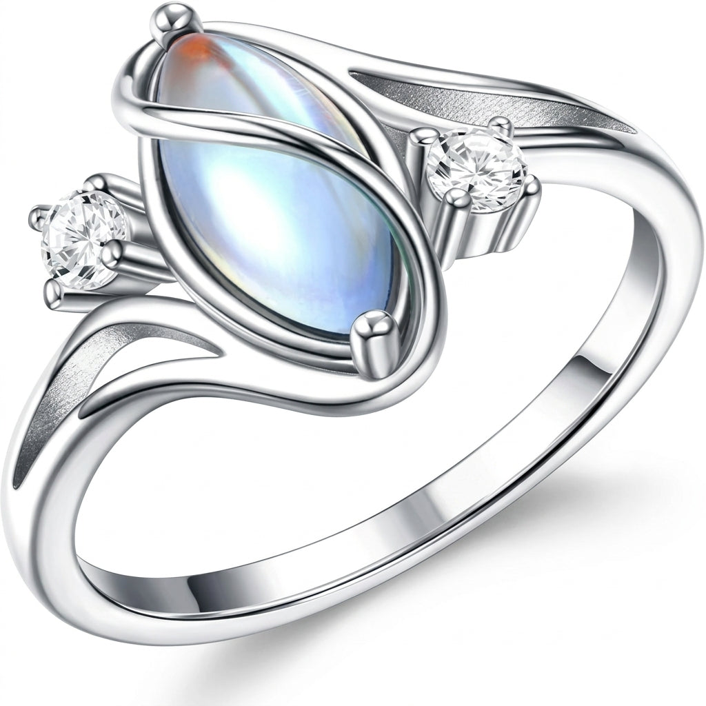 Vintage Inspired Diamond Accented Mood Ring