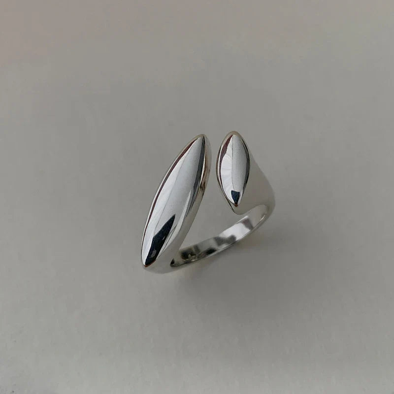 S925 Modern Geometric Elegance Rings
