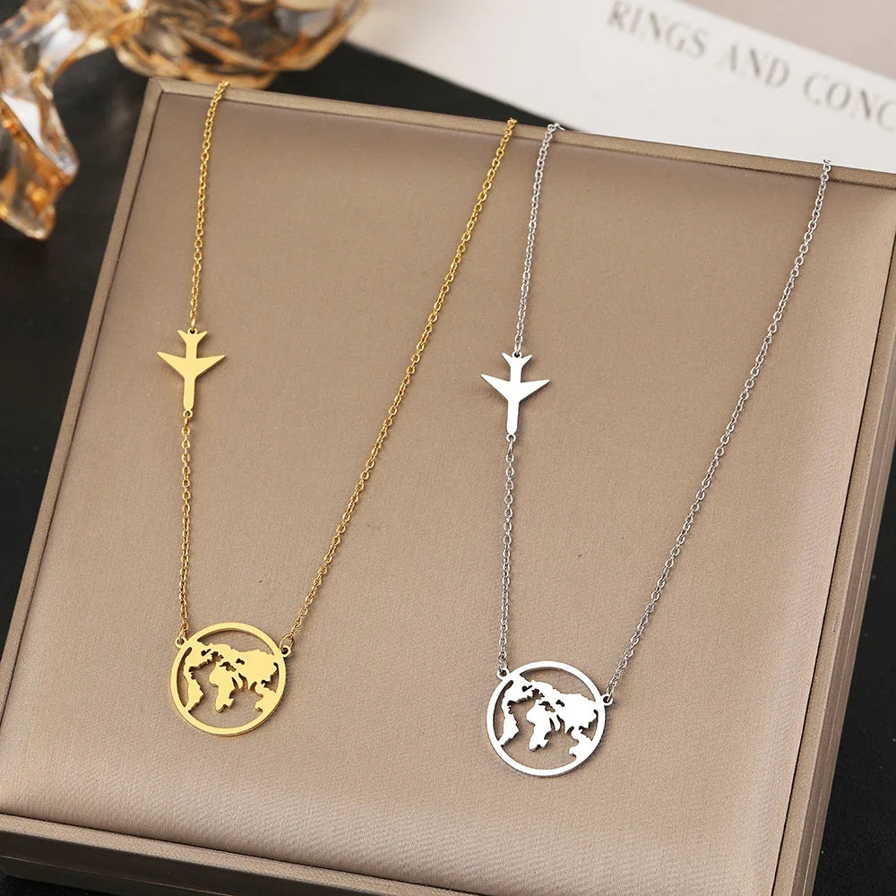 Around The World Travelers Necklace