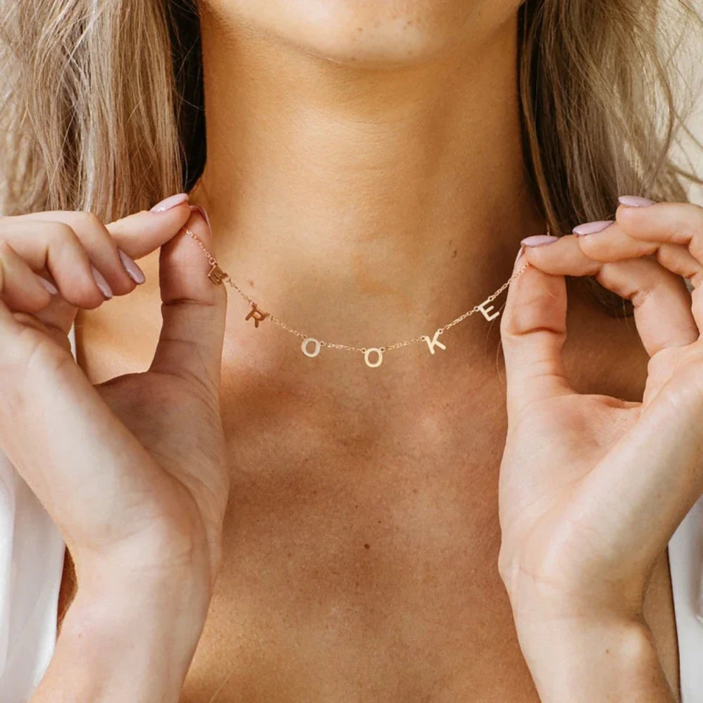 Dainty Name Wrap Necklace