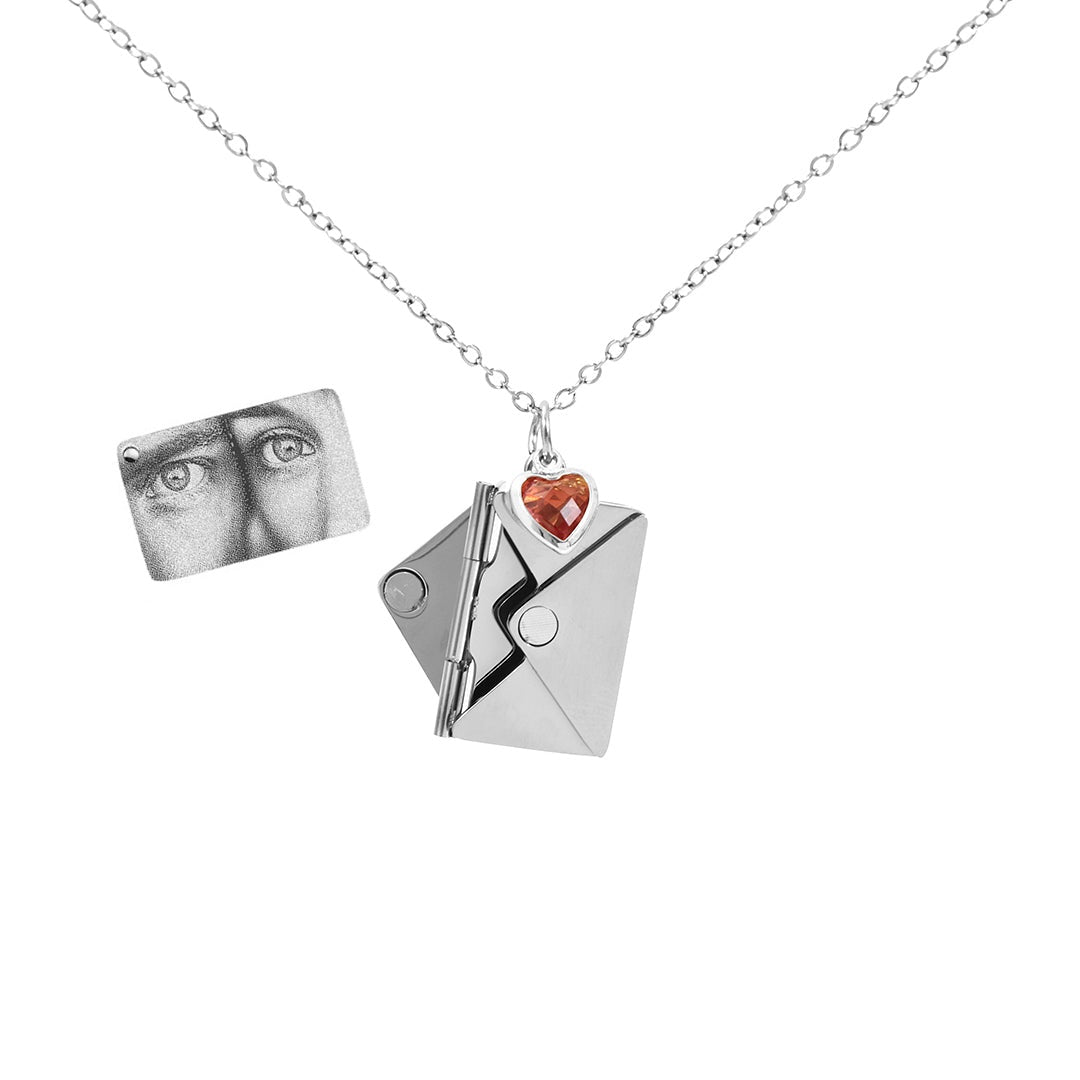 Personalized Image Envelope Necklace