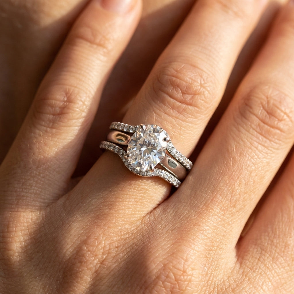 3pc Diamond Nested Ring Stack