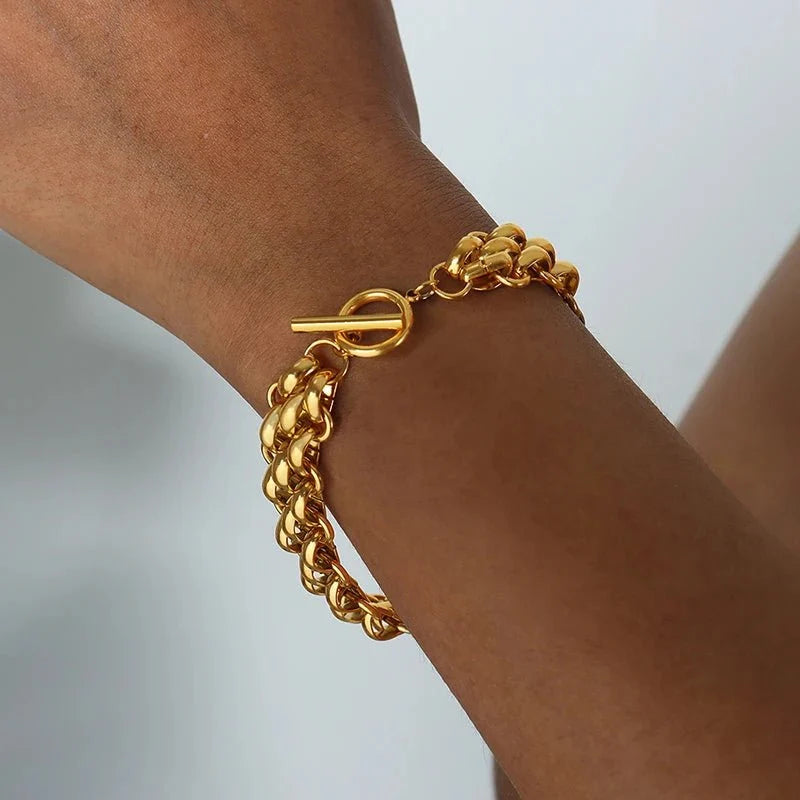 Classy Rice Bead Necklace and Bracelet