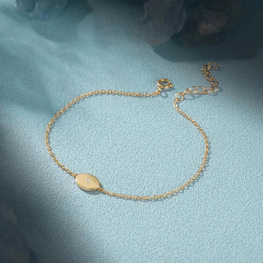 Dainty Chain North Star Bracelet