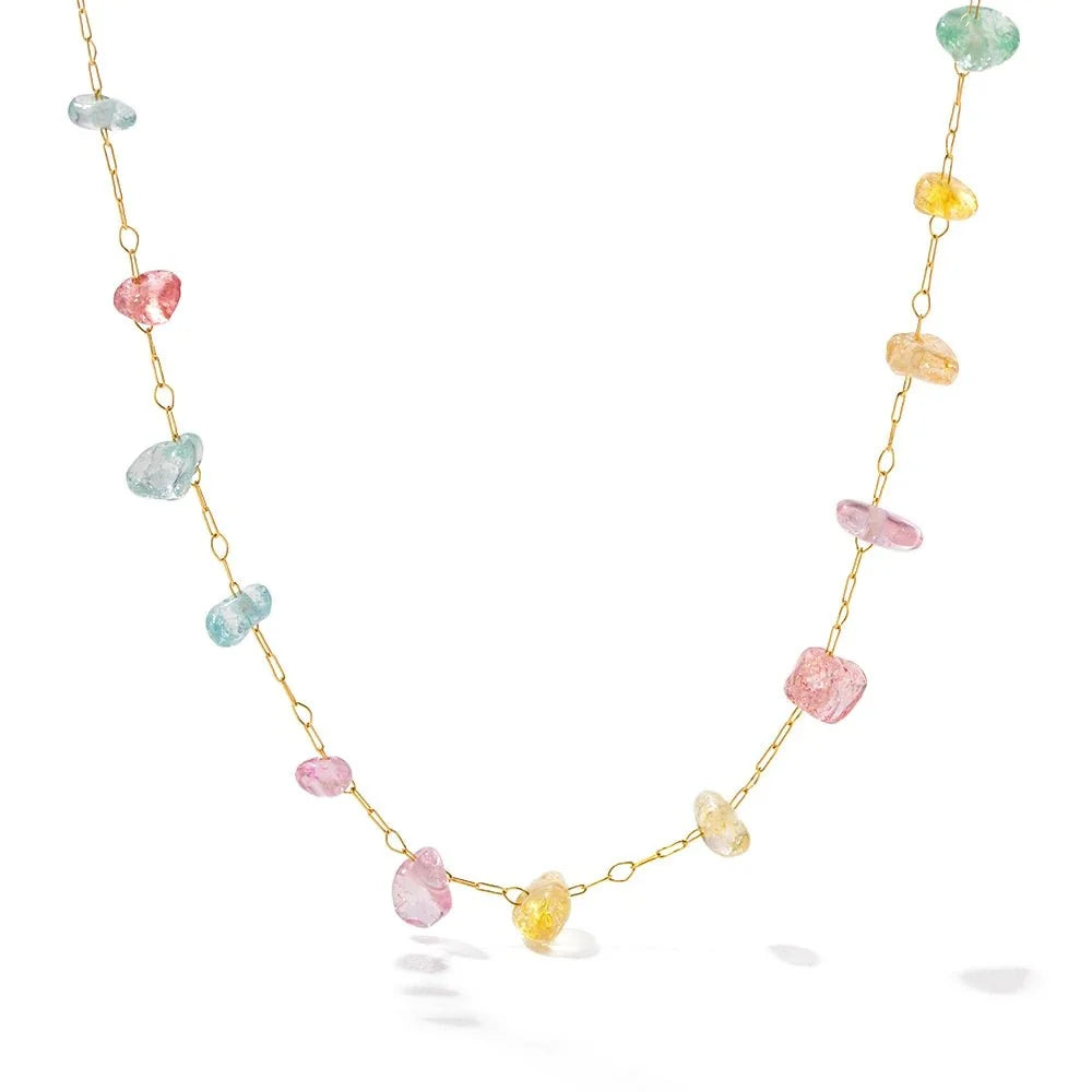 Dainty Crystal Bracelet and Necklace Set