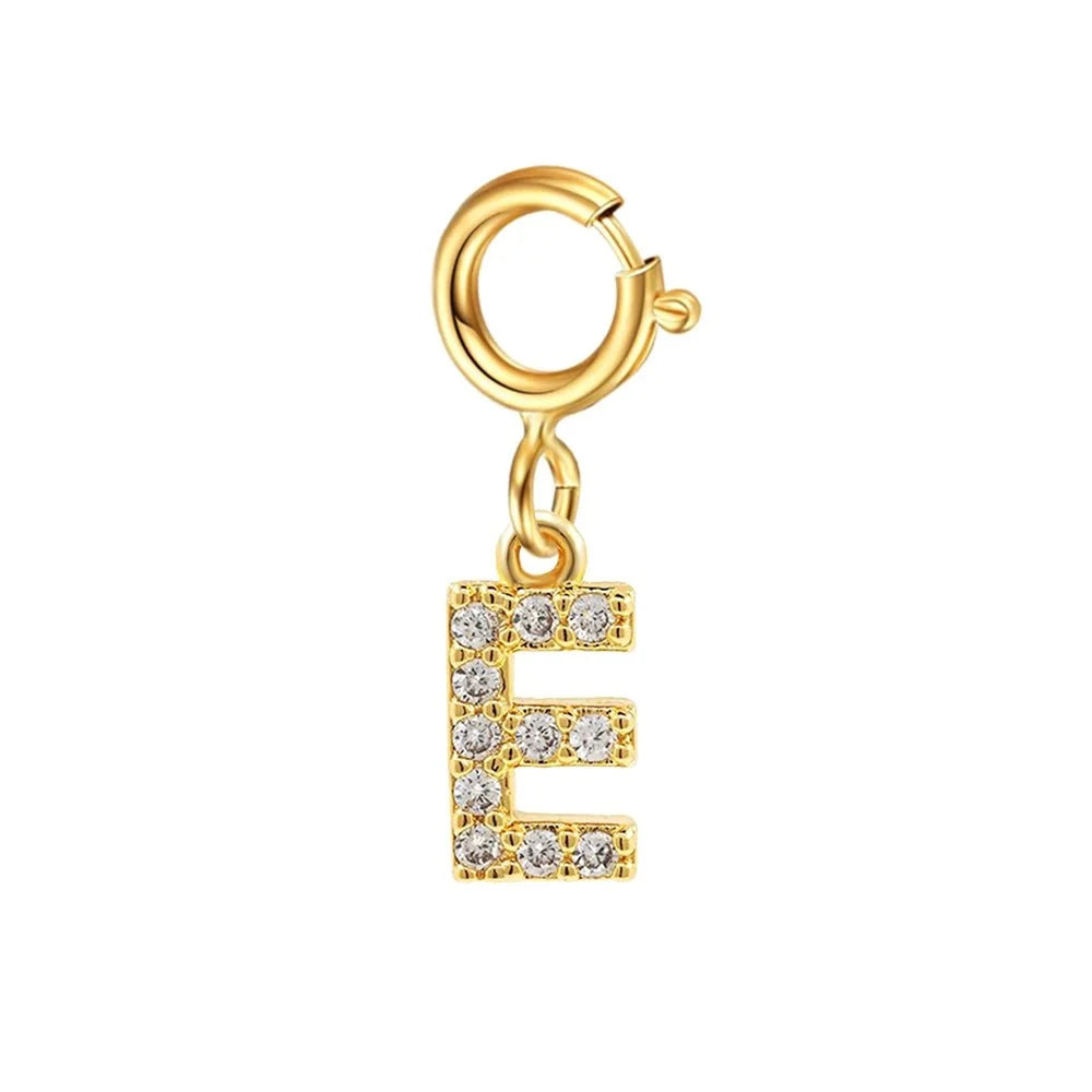 Dainty Cuban Figaro Chain Letter Initial Bracelet