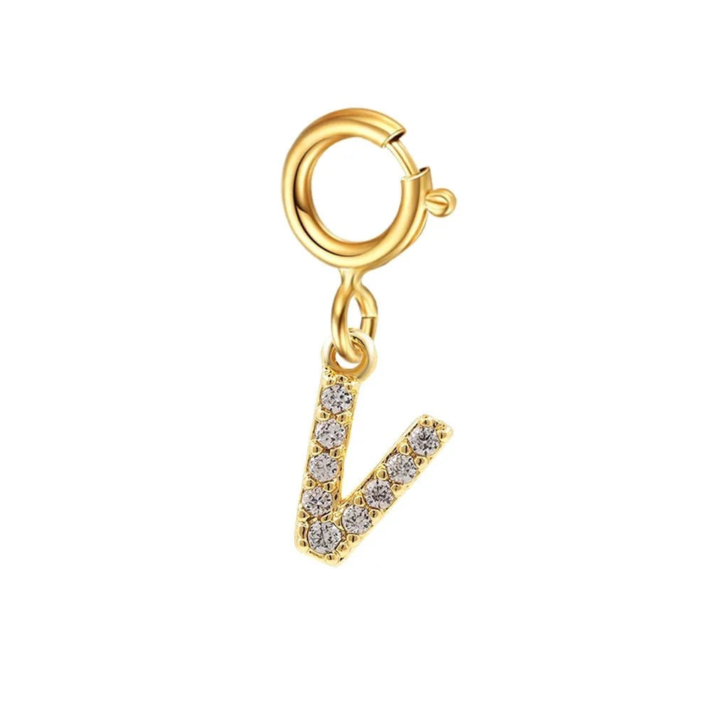 Dainty Cuban Figaro Chain Letter Initial Bracelet