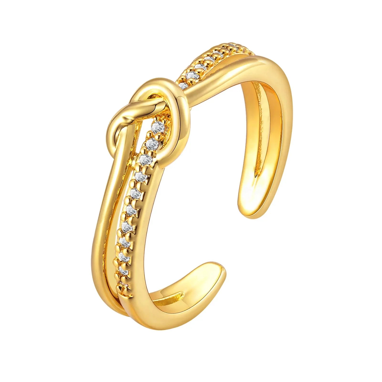 Dainty Diamond Adjustable Ring Stacks